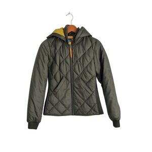 Eddie Bauer 1936 Skyliner Down Jacket Olive Green 550 Fill Quilted Bomber Small